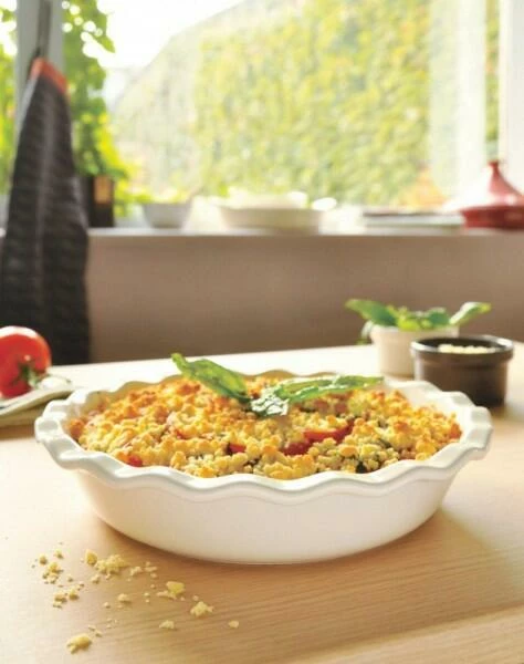 Emile Henry Kuchen-& Auflaufform Mit Wellenrand In Ton 2 Emile Henry Kuchen-& Auflaufform Mit Wellenrand In Ton – Bild 2