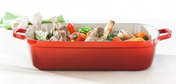 Le Creuset Bratreine In Ofenrot 33 Cm / 4,9 L / 8,1 Cm 2 Le Creuset Bratreine In Ofenrot 33 Cm / 4,9 L / 8,1 Cm – Bild 2