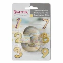 Städter Ausstechform Zahl 3 6,5 Cm -Kitchenaid Shop 201 113237 V01