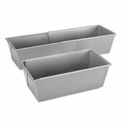 Städter Backform Kastenform 20-35 X 10,5 Cm / H 7 Cm Silber Auszieh 2.100 Ml