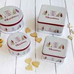 Städter Gebäckdose Yummy Christmas 21 X 21 Cm / H 10 Cm Bunt Quadrati -Kitchenaid Shop 201 710030 A02