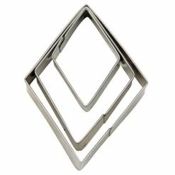 Städter Ausstechform Rhombus 3 / 5 / 7 Cm Glatt Set, 3-teilig