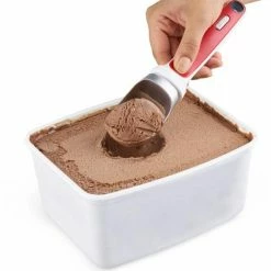 Zyliss Eisportionierer Rot -Kitchenaid Shop 220 E980128 Ice Cream Scoop Red with food