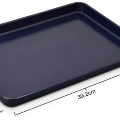 Zyliss Backblech Mit Antihaftbeschichtung 11 Zyliss Backblech Mit Antihaftbeschichtung -Kitchenaid Shop 220 E980191 Baking Tray Hero Shot Angled Dimensions