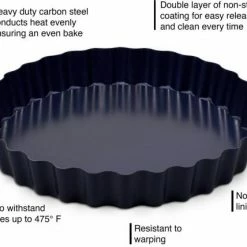 Zyliss Tarteform Mit Antihaftbeschichtung Und Abnehmbarem Boden, 25 Cm -Kitchenaid Shop 220 bakewaregraphic E980197