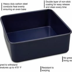 Zyliss Quadratische Backform Mit Antihaftbeschichtung Und Abnehmbarem Boden -Kitchenaid Shop 220 bakewaregraphic E980201