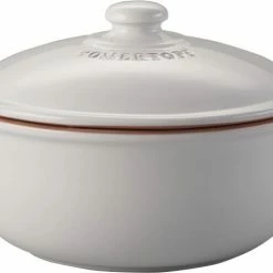 Römertopf Brot-Back-Topf Rund, Weiß