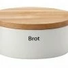 Continenta Brottopf Oval Aus Keramik Mit Holzdeckel 27 X 20 X 13,5 Cm