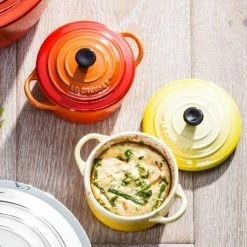 Le Creuset Mini Cocotte In Kirschrot -Kitchenaid Shop 3 ply PLUS 3 2
