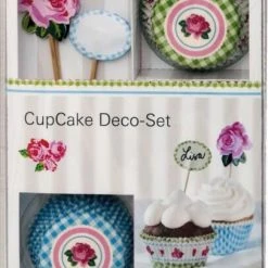 Birkmann CupCake Deco-Set Rose, 36-teilig
