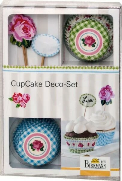 Birkmann CupCake Deco-Set Rose, 36-teilig 1 Birkmann CupCake Deco-Set Rose, 36-teilig