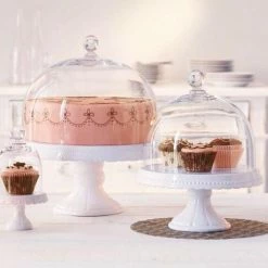 Birkmann Glashaube Für Tortenplatte Vintage 29 Cm/ 22,3 Cm -Kitchenaid Shop 441422 MR deko1 l 1