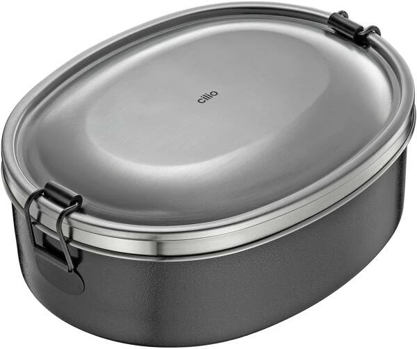 Cilio Lunch Box MONTE Oval, Schwarz 1 Cilio Lunch Box MONTE Oval, Schwarz