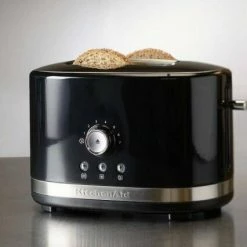 KitchenAid Toaster Mit Manueller Bedienung 2-Scheiben In Onyx Schwarz -Kitchenaid Shop 5KMT2116EAC neu l