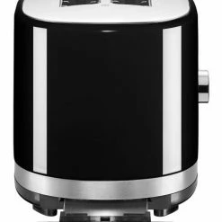 KitchenAid Toaster Mit Manueller Bedienung 2-Scheiben In Onyx Schwarz -Kitchenaid Shop 5KMT2116EOB SideLeft