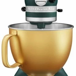 KitchenAid Küchenmaschine ARTISAN 156PS In Pebbled Palm Mit Goldener Schüssel -Kitchenaid Shop 5KSM156VGEPP 4