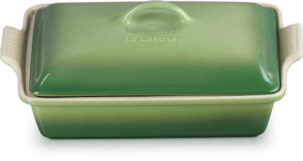 Le Creuset Auflaufform Tradition Mit Deckel, Rechteckig In Bamboo Green 2 Le Creuset Auflaufform Tradition Mit Deckel, Rechteckig In Bamboo Green – Bild 2