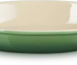 Le Creuset Auflaufform Tradition Oval In Bamboo Green 28 Cm / 1,6 Liter