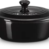 Le Creuset Mini Cocotte Oval In Schwarz