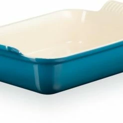 Le Creuset Auflaufform Tradition, Rechteckig In Deep Teal 19 X 14 Cm / 1,1 Liter