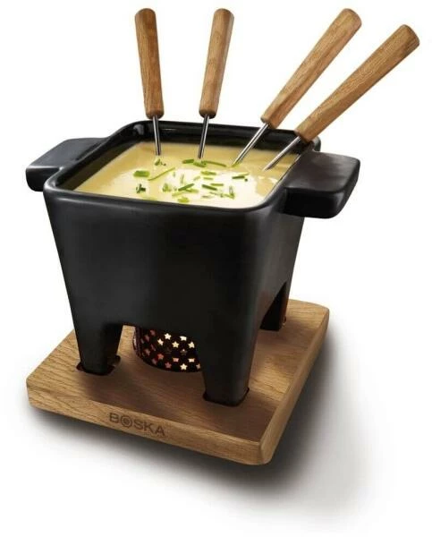 Boska Käsefondue-Set Tapas Schwarz, Groß 1 Boska Käsefondue-Set Tapas Schwarz, Groß