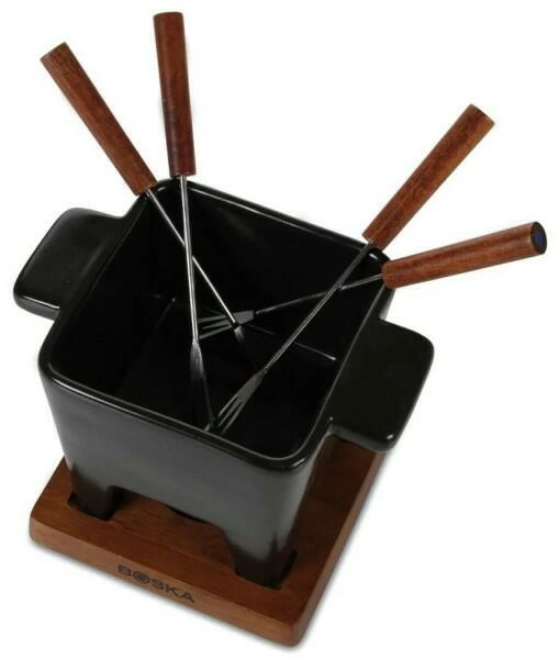 Boska Käsefondue-Set Tapas Schwarz, Groß 3 Boska Käsefondue-Set Tapas Schwarz, Groß – Bild 3