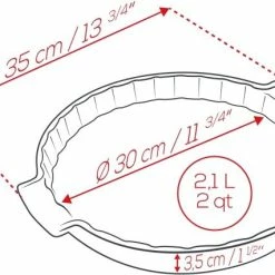 Appolia Tarteform 30 Cm In Ecru -Kitchenaid Shop APPOLIA DIMENSIONS Tarte 30 3