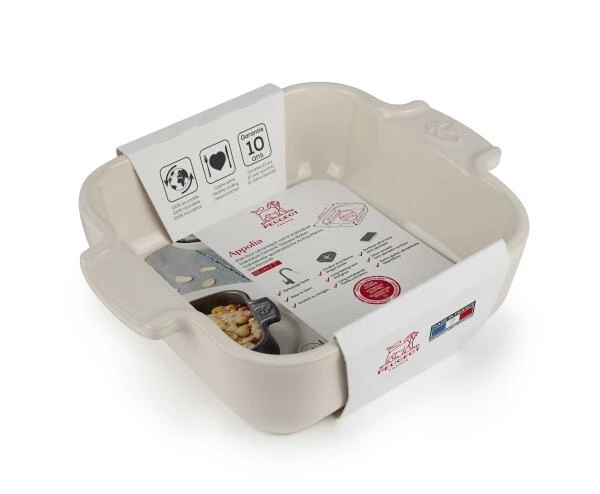 Appolia Auflaufform Quadratisch In Ecru 18 Cm / 0,66 Liter 2 Appolia Auflaufform Quadratisch In Ecru 18 Cm / 0,66 Liter – Bild 2