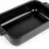 Appolia Auflaufform Rechteckig In Satin-schwarz 40 Cm / 5,2 Liter