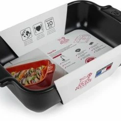 Appolia Auflaufform Rechteckig In Satin-schwarz 36 Cm / 3,8 Liter -Kitchenaid Shop APPOLIA plat rectangulaire noir black satin 22 cm 61524 packaging 3