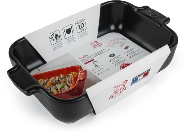 Appolia Auflaufform Rechteckig In Satin-schwarz 22 Cm / 0,85 Liter 2 Appolia Auflaufform Rechteckig In Satin-schwarz 22 Cm / 0,85 Liter – Bild 2