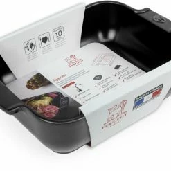 Appolia Auflaufform Rechteckig In Satin-schwarz 25 Cm / 1,4 Liter -Kitchenaid Shop APPOLIA plat rectangulaire noir black satin 25 cm 61517 packaging 1