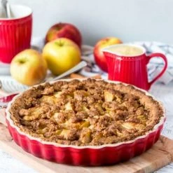 Le Creuset Tarteform In Kirschrot 24 Cm / 1,4 Liter / 4 Cm -Kitchenaid Shop Apfelkuchen Tarteform kirschrot LB1 klein