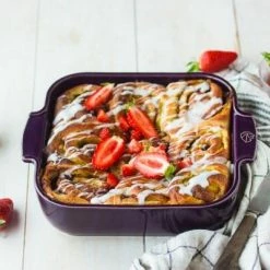 Appolia Auflaufform Quadratisch In Aubergine 28 Cm / 2,7 Liter -Kitchenaid Shop Appolia plat carre aubergine 61050 61043 ambiance DELIACIOUS 1