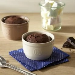Emile Henry Töpfchen Nr. 9 In Ton, 2er Set 5 Emile Henry Töpfchen Nr. 9 In Ton, 2er Set -Kitchenaid Shop EH 1009 Amb Ramequin Ramekin ChocolateCake H 2