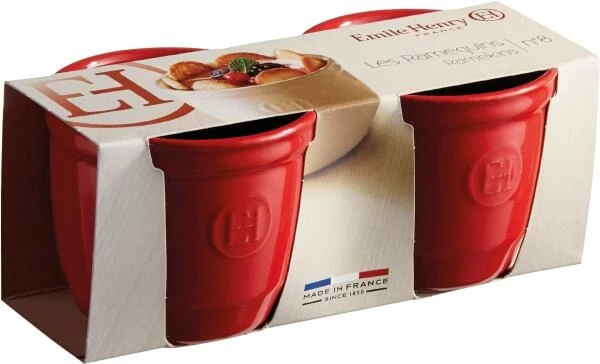 Emile Henry Töpfchen Nr. 8 In Granatapfel, 2er Set 2 Emile Henry Töpfchen Nr. 8 In Granatapfel, 2er Set – Bild 2