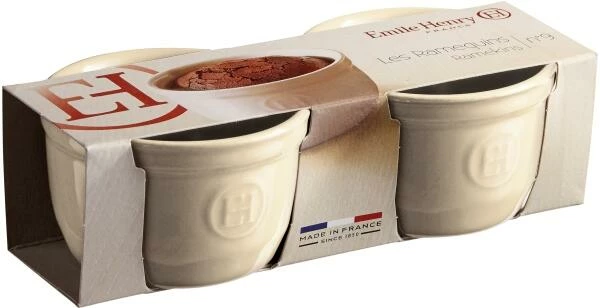 Emile Henry Töpfchen Nr. 9 In Ton, 2er Set 2 Emile Henry Töpfchen Nr. 9 In Ton, 2er Set – Bild 2