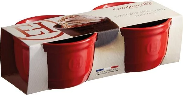 Emile Henry Töpfchen Nr. 10 In Granatapfel, 2er Set 2 Emile Henry Töpfchen Nr. 10 In Granatapfel, 2er Set – Bild 2