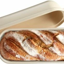Emile Henry Kasten-Brotbackform Groß In Creme -Kitchenaid Shop EH 5503 505503 PainCampagne BigLoaf TopBread