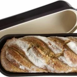 Emile Henry Kasten-Brotbackform Groß In Fusain -Kitchenaid Shop EH 5503 795503 PainCampagne BigLoaf TopBread