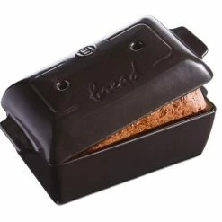 Emile Henry Kasten-Brotbackform In Fusain