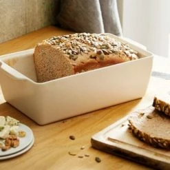Emile Henry Kasten-Brotbackform In Creme -Kitchenaid Shop EH 5504 Amb PainMoule BreadLoafBaker Bread NoLid H