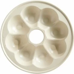 Emile Henry Brotkranz-Backform Rund In Creme -Kitchenaid Shop EH 5505 505505 PainCouronne CrownBreadBaker TopBase01