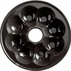 Emile Henry Brotkranz-Backform Rund In Fusain -Kitchenaid Shop EH 5505 795505 PainCouronne CrownBreadBaker TopBase01