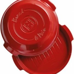 Emile Henry Brotbackform Rund In Granatapfel -Kitchenaid Shop EH 5507 345507 SetPainMaison RoundBreadBaker TopBase