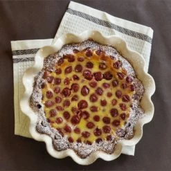 Emile Henry Pie Dish Mit Wellenrand In Ton -Kitchenaid Shop EH 6187 Amb Corolle ClafoutisCerises CherryClafoutis H