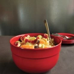 Emile Henry Hohe Rührschüssel In Feu Doux 21,5 Cm/ 3 L -Kitchenaid Shop EH 652X Amb BolPreparation Bowl FruitSalad V 1