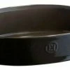 Emile Henry Gratinform Ultime Oval In Fusain 41 Cm / 26 Cm / 3,9 Liter
