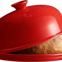 Emile Henry Brotbackform-Set In Granatapfel