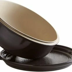 Emile Henry Brotbackform-Set In Fusain -Kitchenaid Shop EH 9108 799108 ClocheAPain BreadCloche Open